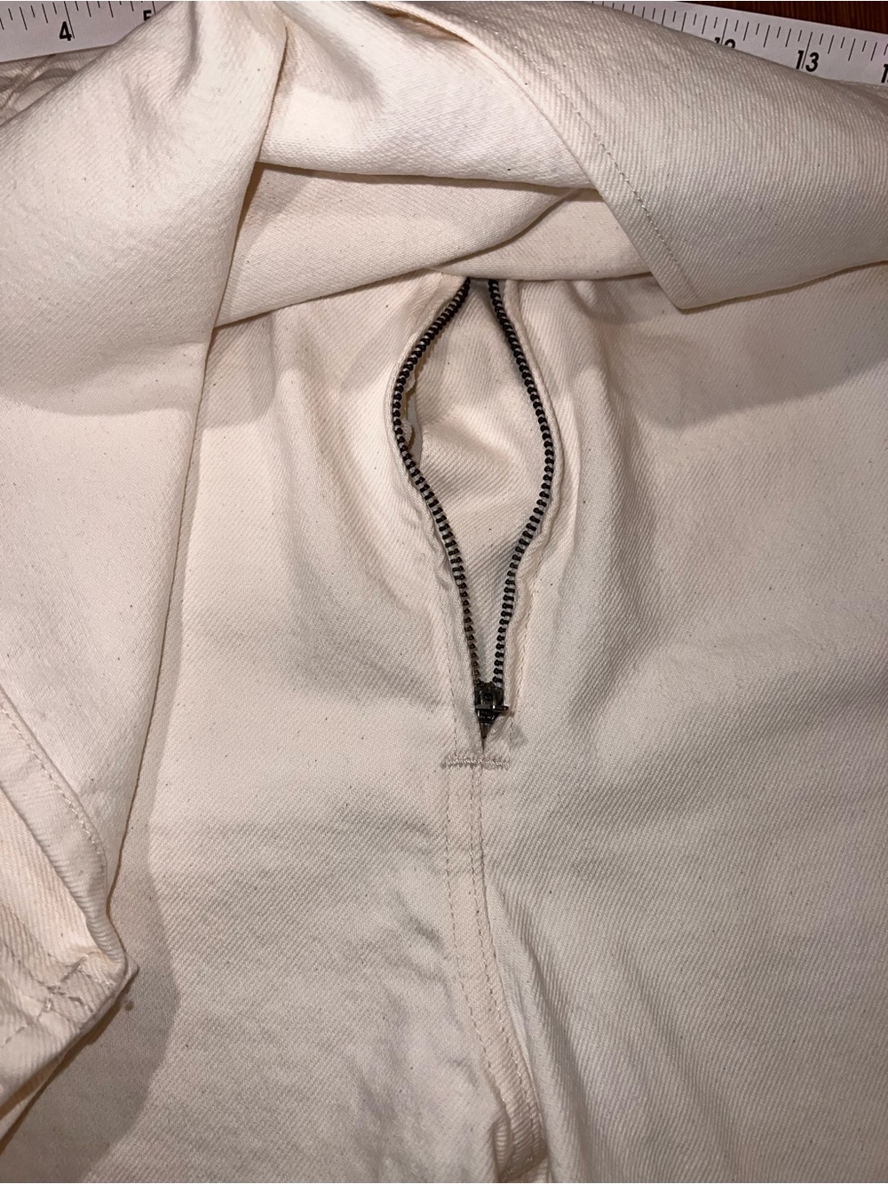 Madewell Ivory Wrap-Front Skort with Button Accent - Picture 4 of 10